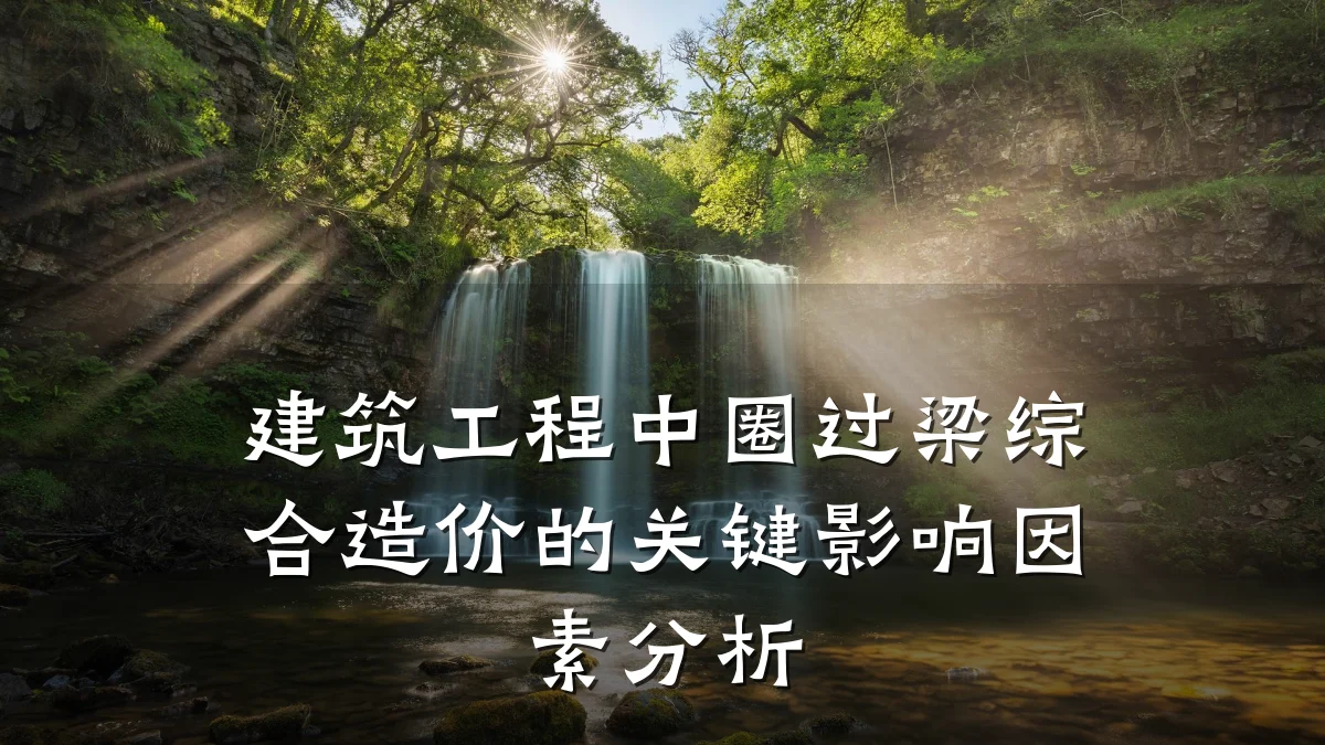 建筑工程中圈过梁综合造价的关键影响因素分析