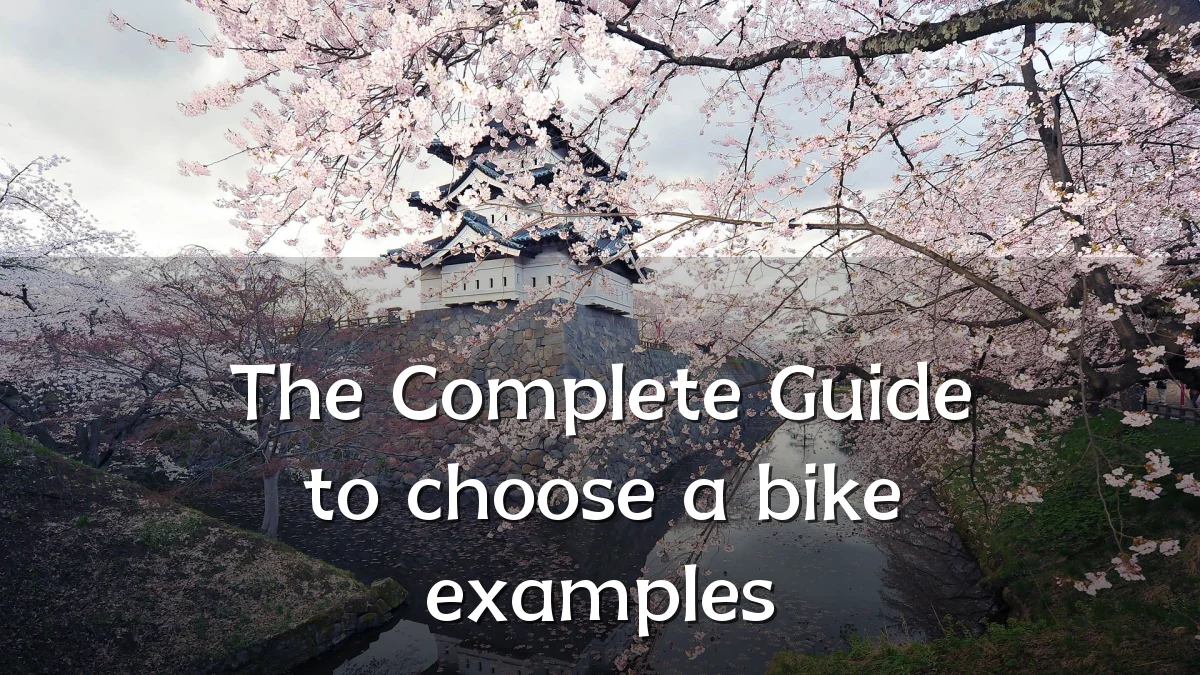 The Complete Guide to choose a bike examples