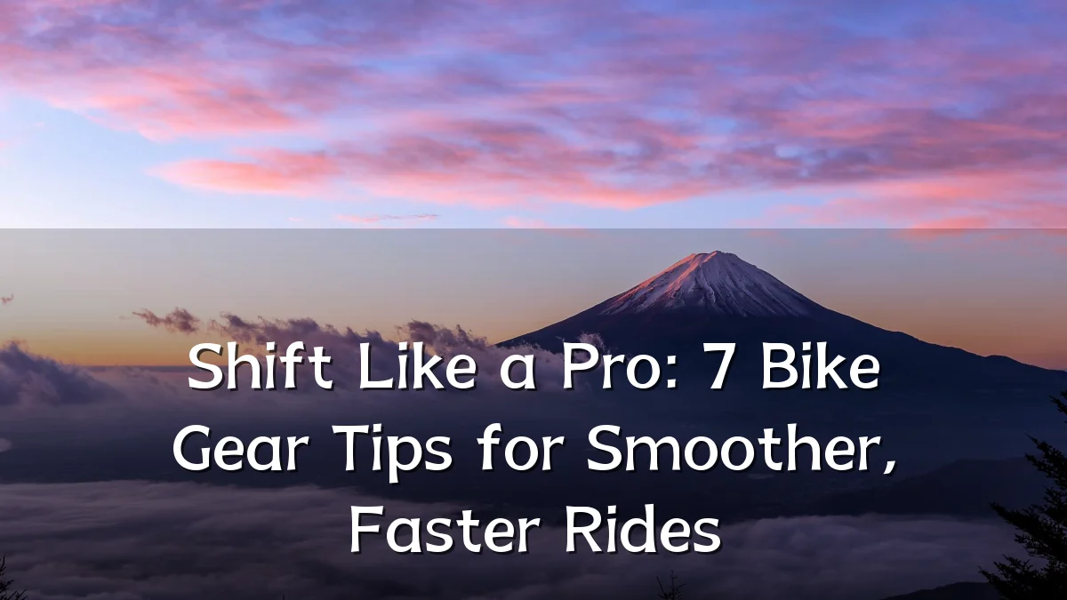 Shift Like a Pro: 7 Bike Gear Tips for Smoother, Faster Rides