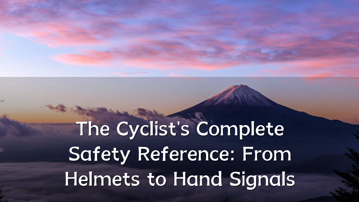 The Cyclist's Complete Safety Reference: From Helmets to Hand Signals